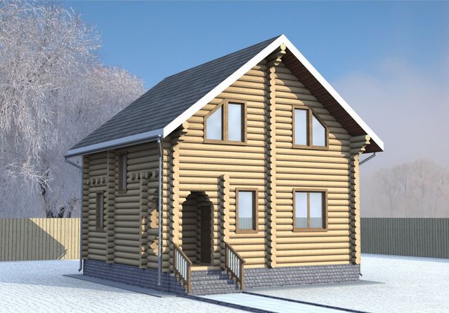 план деревянного дома